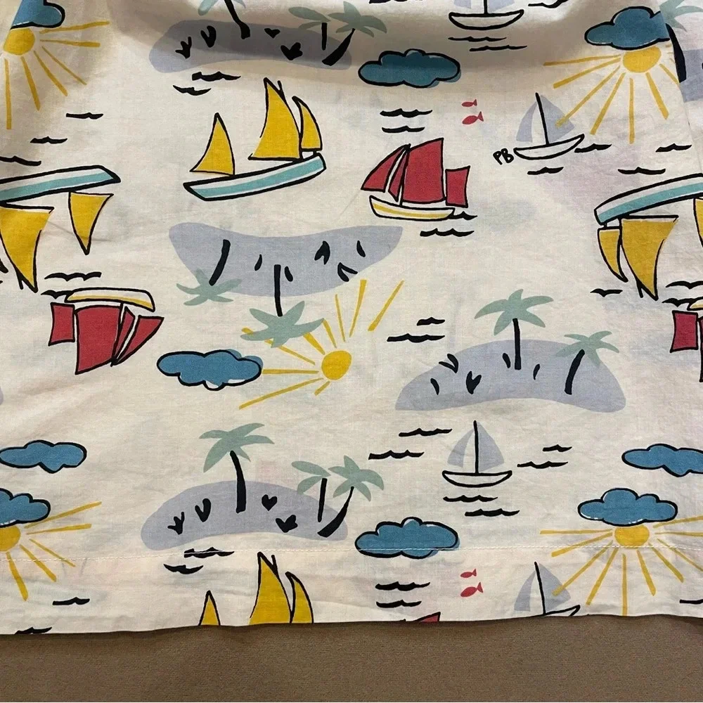 Petit Bateau Girl’s Short Sleeve Poplin Dress Size 12